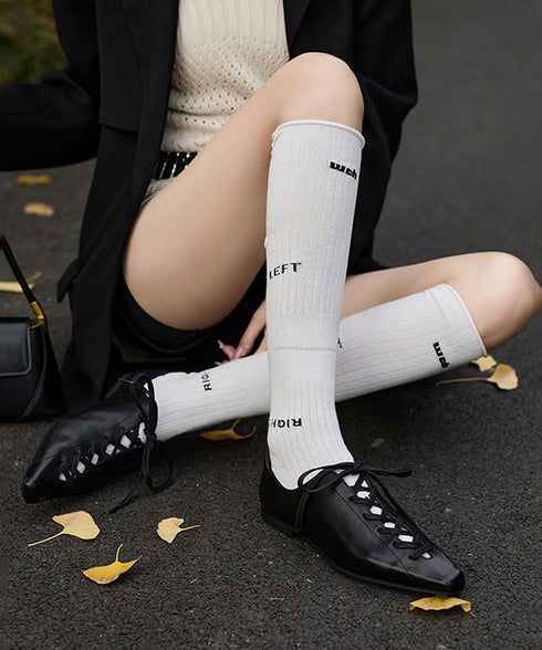 Lace Up Flats